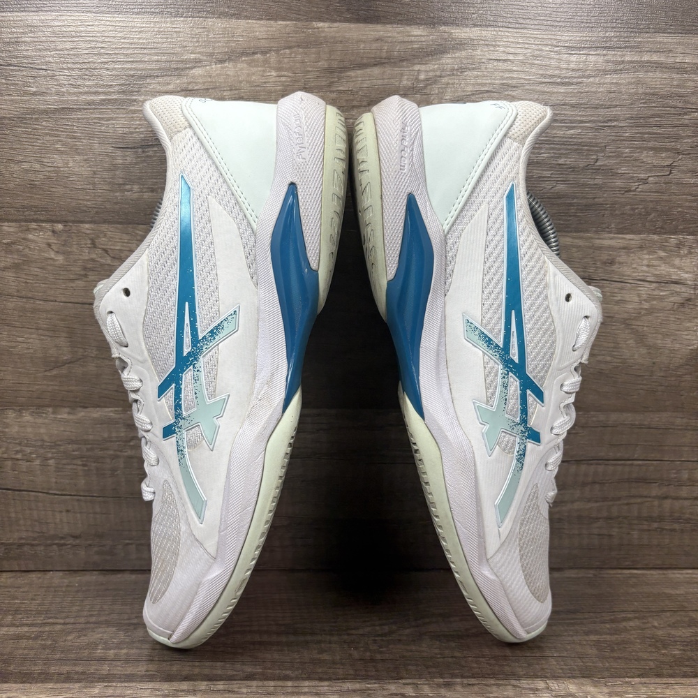 Asics Solution Swift FF Tennis White Green Womens US Size 8 1042A265 Sneakers - Picture 5 of 9
